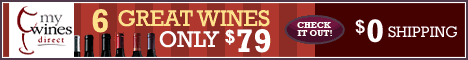 My Wines Direct - 6 Wines for $79 - 468x60